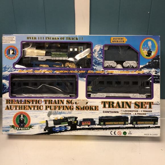 Classic Express Train Set realistic sound authentic puffing smoke + A626-1198 - Picture 2 of 3